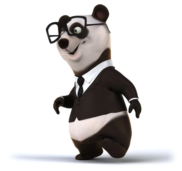 Fun panda in glasses — Stock Photo, Image