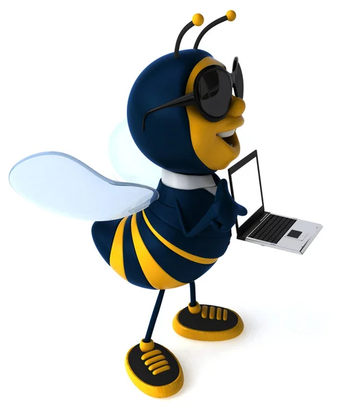 Cartoon business bee — Stockfoto