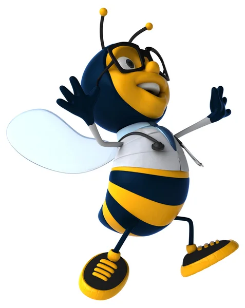 Zábavné doktora včela — Stock fotografie