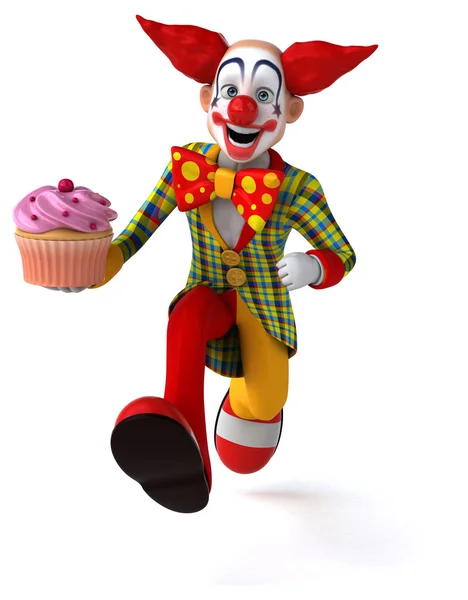 Roliga tecknade clown — Stockfoto