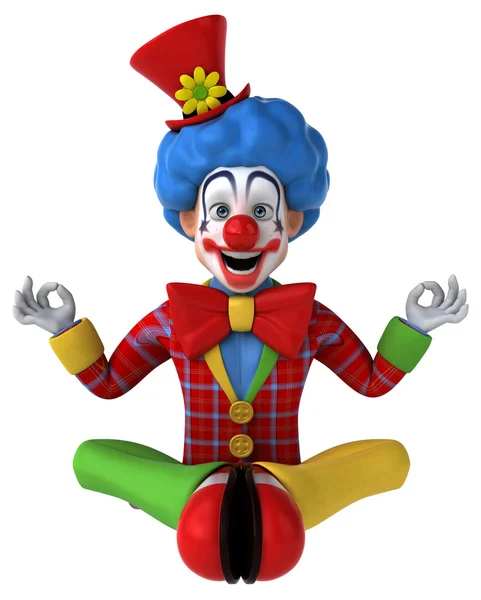 Spaß Cartoon Clown — Stockfoto