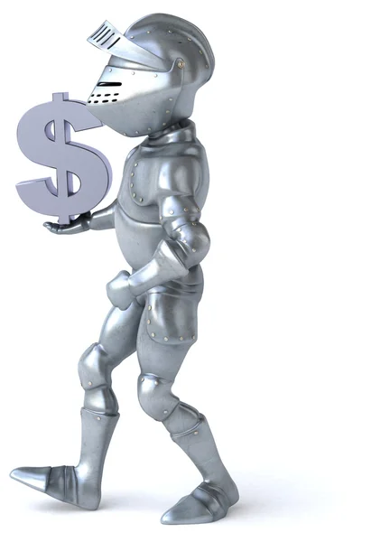 Fun cartoon knight — Stock Photo, Image