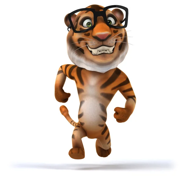 Rolig tecknad tiger — Stockfoto