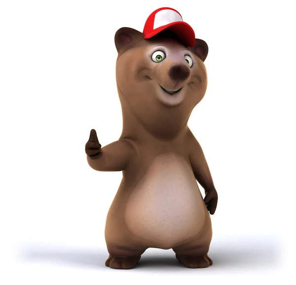 Fun cartoon bear — Stock Photo, Image