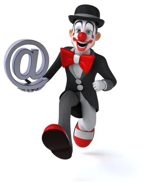 Spaß Cartoon Clown — Stockfoto