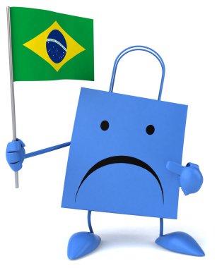 eğlenceli bir alışveriş çantası