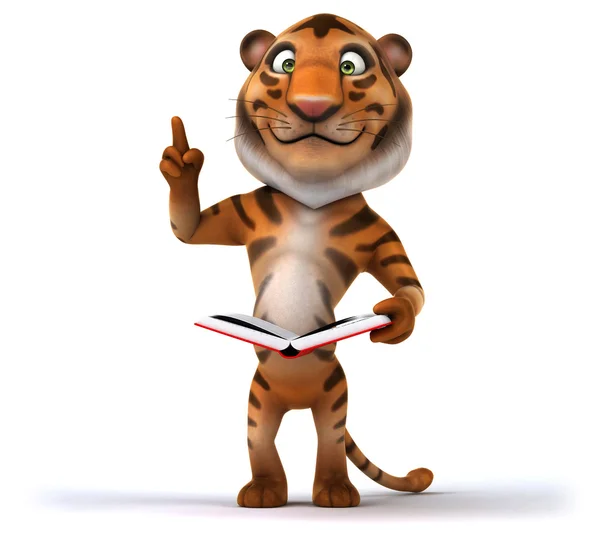 Funny cartoon tiger — Stock Photo, Image