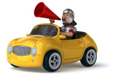 Roma solider içinde ile eğlenceli araba