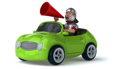 Roma solider içinde ile eğlenceli araba