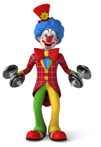 Fun cartoon clown — Stock Photo, Image