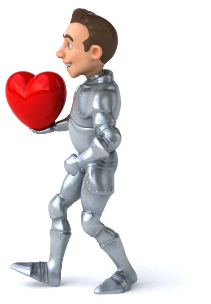 Fun cartoon knight — Stock Photo, Image