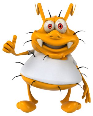 Mikrop beyaz t gömlek