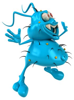 Eğlenceli çizgi film mikrop