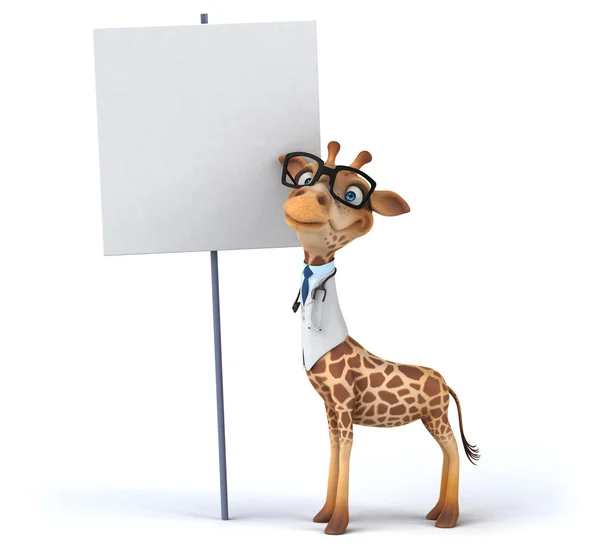 Spaß Doktor Giraffe — Stockfoto