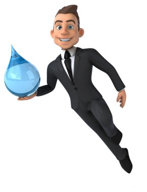 Damla ile eğlenceli iş adamı