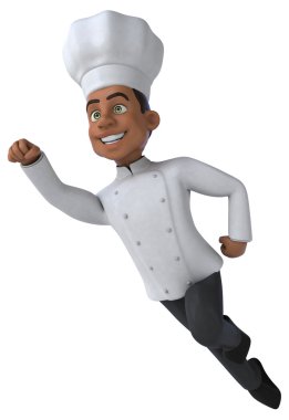 Eğlenceli Şef izole