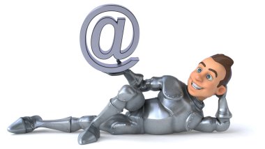 Posta işareti ile eğlenceli knight