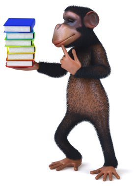 Pek çok kitap eğlenceli maymunla