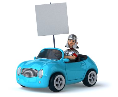 Roma solider ile eğlenceli araba