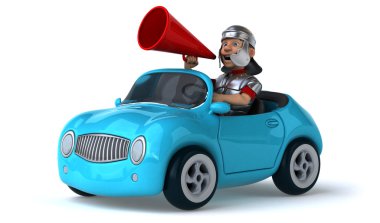 Roma solider içinde ile eğlenceli araba