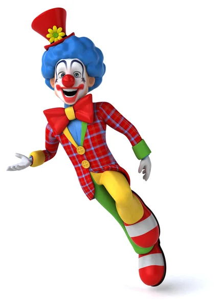 Fun clown isolated — Stock Photo, Image