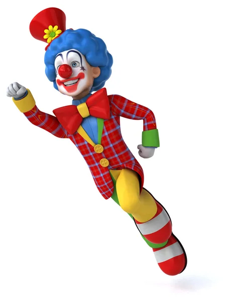 Leuk clown wandelen — Stockfoto