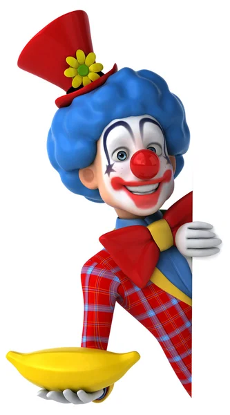 Spaß Cartoon Clown — Stockfoto