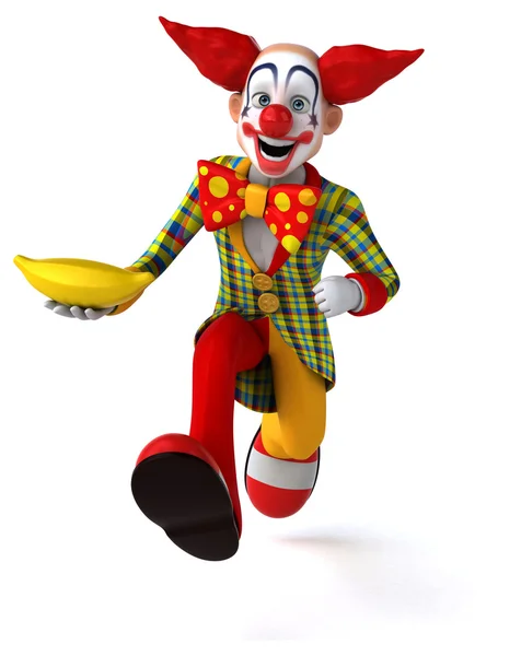 Spaß Cartoon Clown — Stockfoto