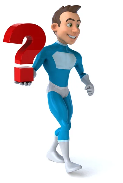 Fun cartoon superhero — Stock Photo, Image