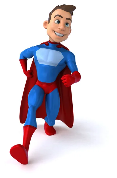 Fun cartoon superhero — Stock Photo, Image