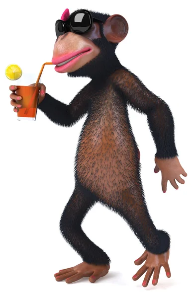 Fun cartoon monkey — Stock Photo, Image