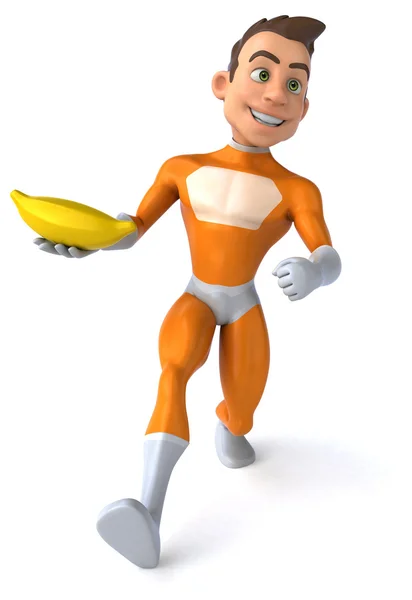 Fun cartoon superhero — Stock Photo, Image