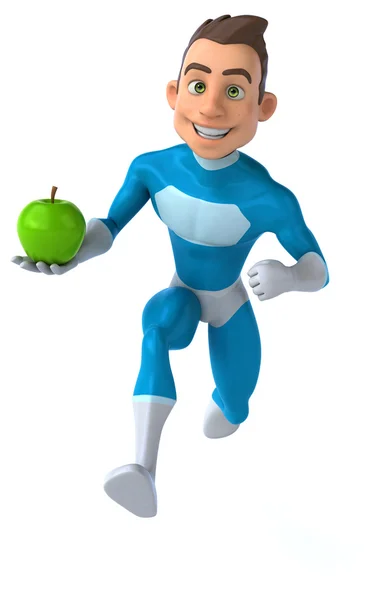 Fun cartoon superhero — Stock Photo, Image