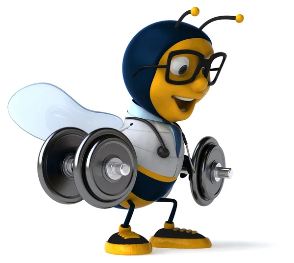 Leuke cartoon bee — Stockfoto