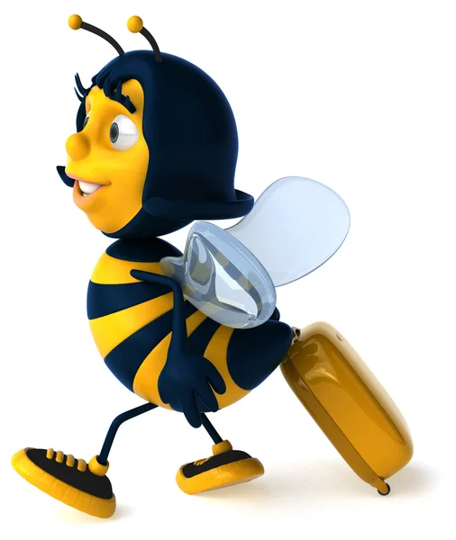 Leuke cartoon bee — Stockfoto