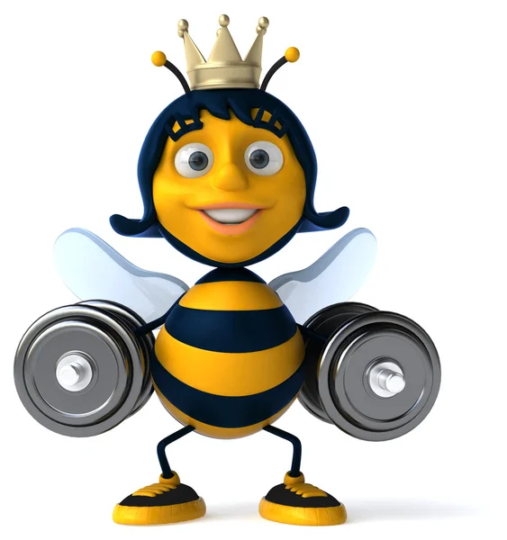 Fun cartoon bee — Stock Photo, Image