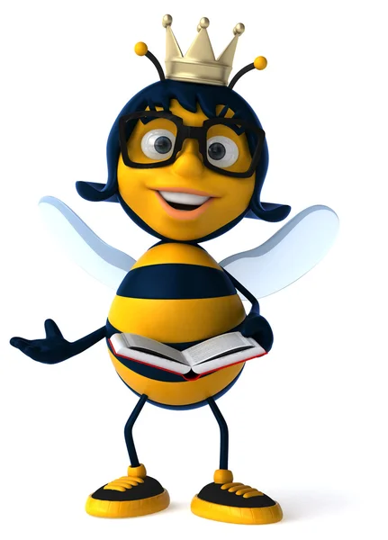 Zabawa pszczoły z książki — Zdjęcie stockowe