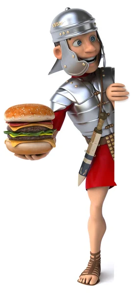 Веселый римский солдат — стоковое фото