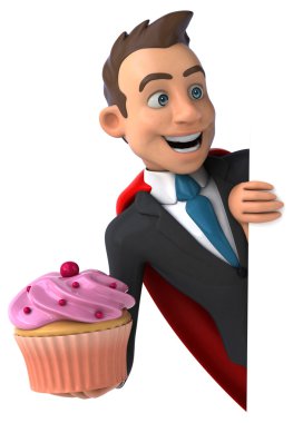 Eğlenceli karikatür işadamı