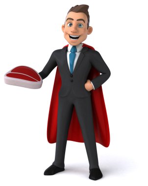 Eğlenceli karikatür işadamı