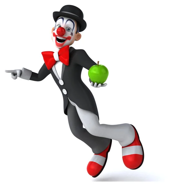 Fun cartoon clown — Stock Photo, Image