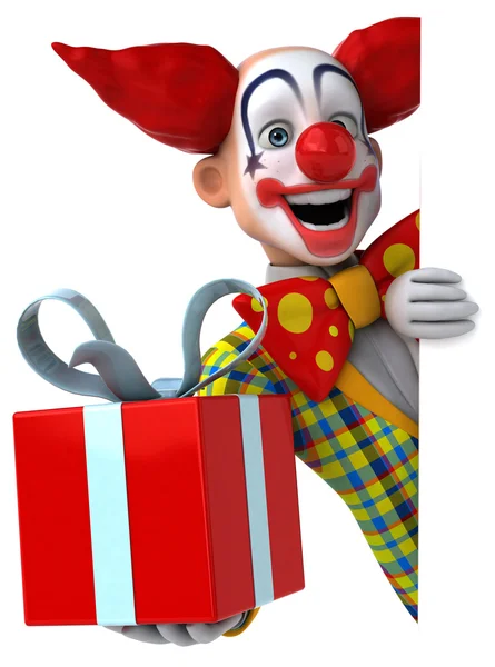 Fun cartoon clown — Stock Photo, Image