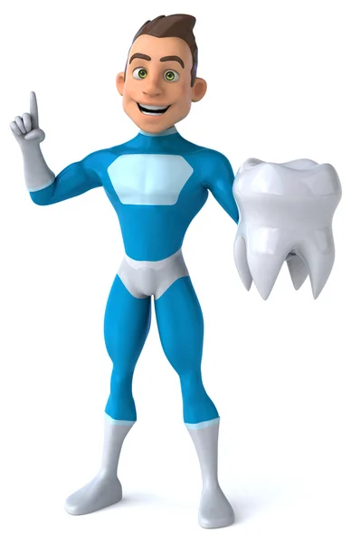 Fun cartoon superhero — Stock Photo, Image