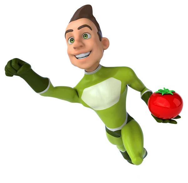 Fun cartoon superhero — Stock Photo, Image