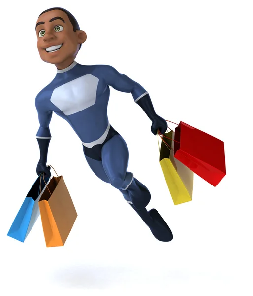 Fun cartoon superhero — Stock Photo, Image