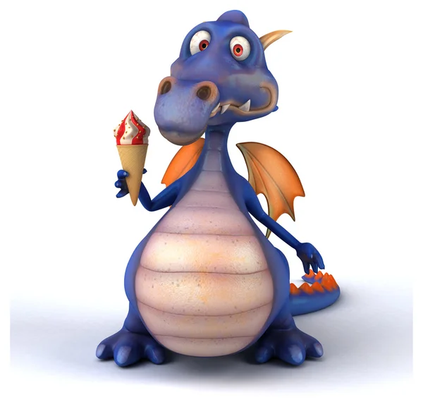 Fun cartoon dragon — Stock Photo, Image