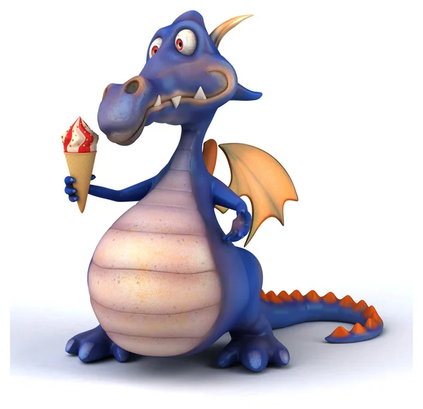 Fun cartoon dragon — Stock Photo, Image