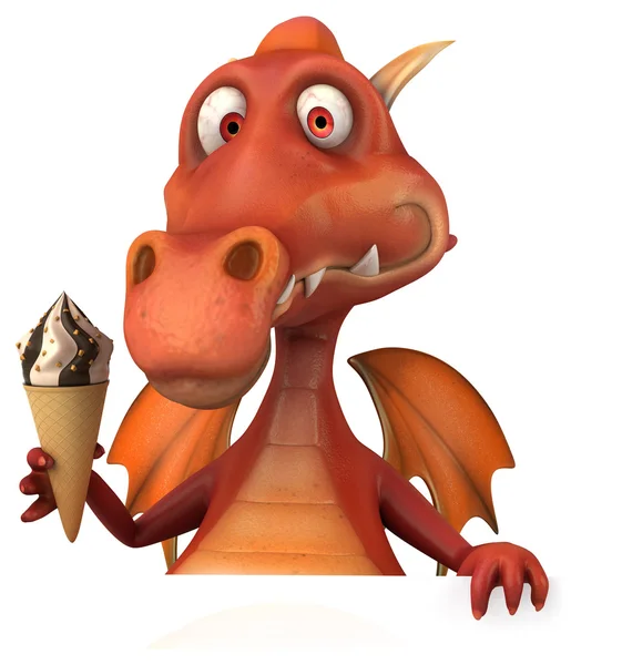 Fun cartoon dragon — Stock Photo, Image