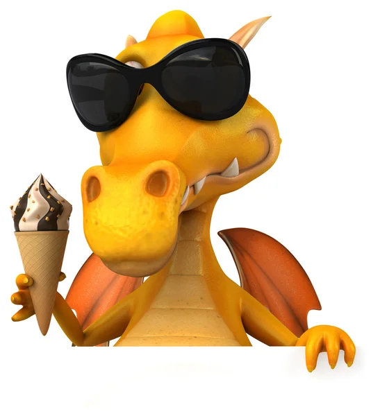 Fun cartoon dragon — Stock Photo, Image