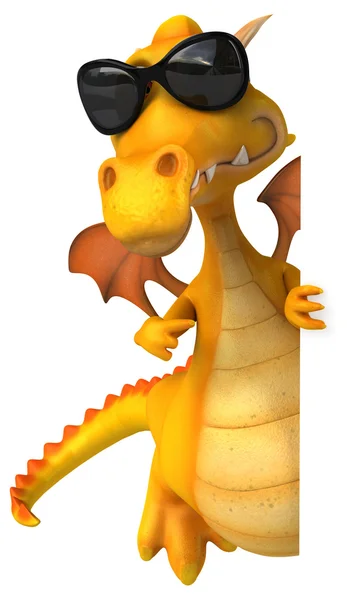 Fun cartoon dragon — Stock Photo, Image